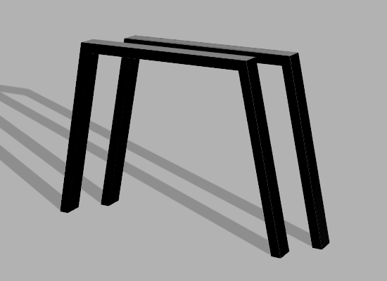 DavCraft - Stelaż pod stół wzór nr 1 bez ramy pod blatem - 01