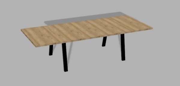 DavCraft - Stelaż pod stół wzór nr 1 bez ramy pod blatem - 03