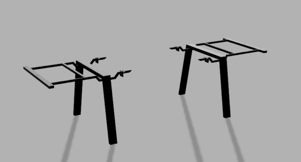 DavCraft - Stelaż pod stół wzór nr 1 bez ramy pod blatem - 05