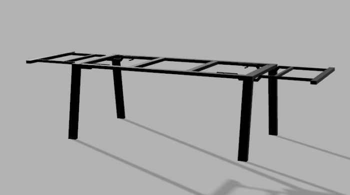 Stelaż pod stół wzór 1 z ramą pod blat - obrazek 2
