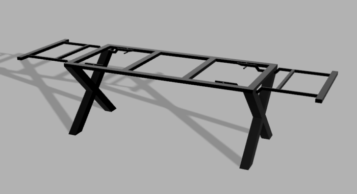Stelaż pod stół wzór 12 z ramą pod blat - obrazek 2