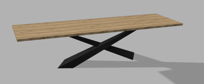 Stelaż pod stół wzór 13 z ramą pod blat - obrazek 5