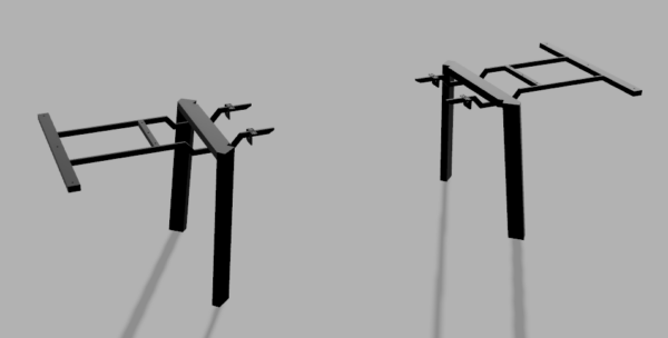 DavCraft - Stelaż pod stół wzór nr 2 bez ramy pod blatem - 02