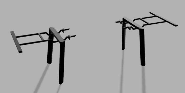 DavCraft - Stelaż pod stół wzór nr 2 bez ramy pod blatem - 02