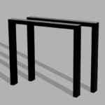 DavCraft - Stelaż pod stół wzór nr 3 bez ramy pod blatem - 01