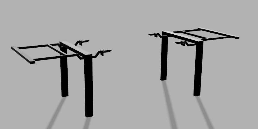 DavCraft - Stelaż pod stół wzór nr 3 bez ramy pod blatem - 02