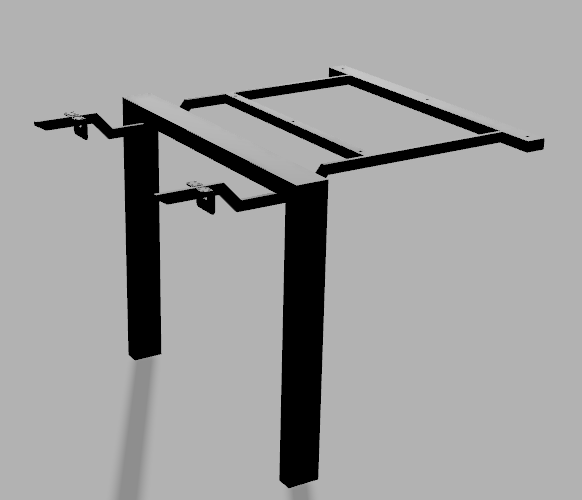 DavCraft - Stelaż pod stół wzór nr 3 bez ramy pod blatem - 03