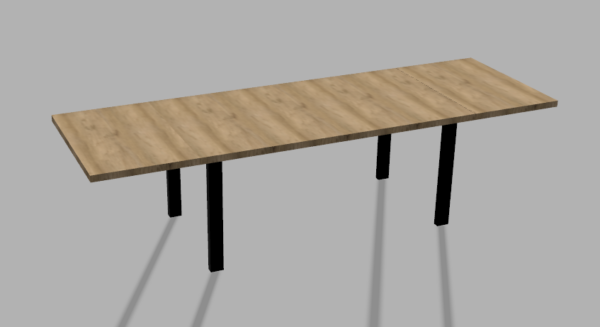 DavCraft - Stelaż pod stół wzór nr 3 bez ramy pod blatem - 05