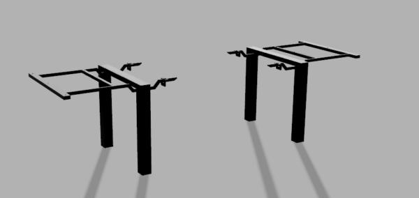 DavCraft - Stelaż pod stół wzór nr 4 bez ramy pod blatem - 02