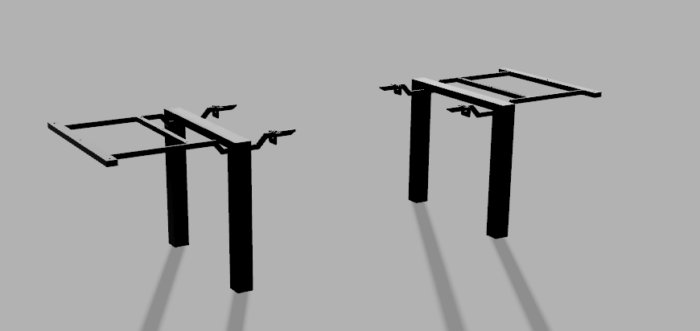 DavCraft - Stelaż pod stół wzór nr 4 bez ramy pod blatem - 02