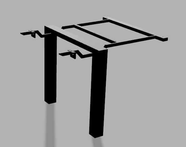 DavCraft - Stelaż pod stół wzór nr 4 bez ramy pod blatem - 03