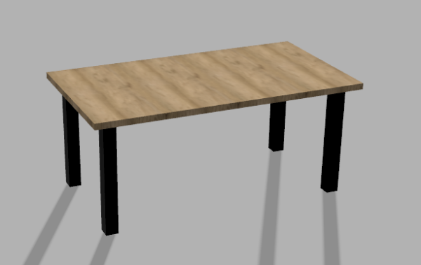 DavCraft - Stelaż pod stół wzór nr 4 bez ramy pod blatem - 04