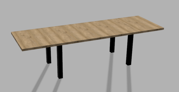 DavCraft - Stelaż pod stół wzór nr 4 bez ramy pod blatem - 05