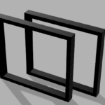 DavCraft - Stelaż pod stół wzór nr 5 bez ramy pod blatem - 01