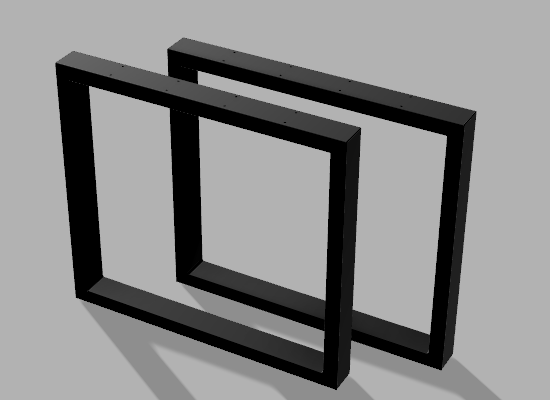 DavCraft - Stelaż pod stół wzór nr 5 bez ramy pod blatem - 01