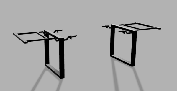 DavCraft - Stelaż pod stół wzór nr 5 bez ramy pod blatem - 02