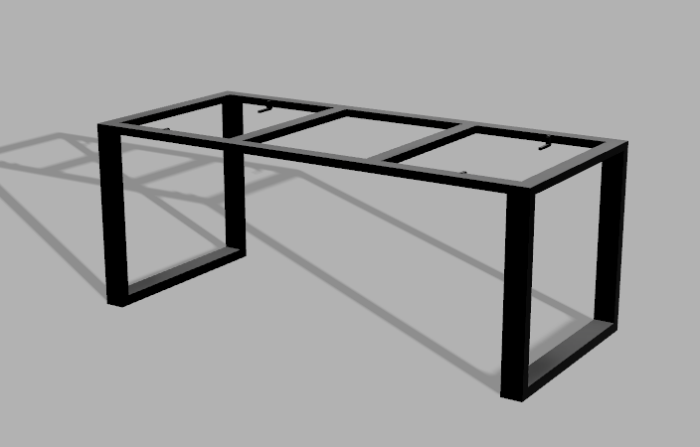 Stelaż pod stół wzór 5 z ramą pod blat - obrazek 1