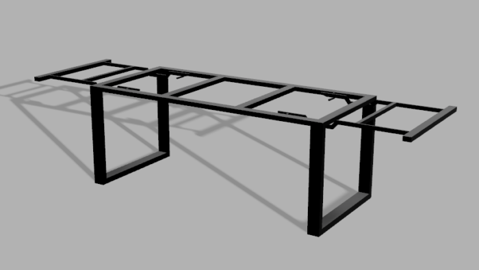 Stelaż pod stół wzór 5 z ramą pod blat - obrazek 2