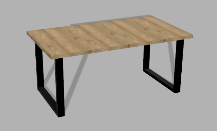 Stelaż pod stół wzór 5 z ramą pod blat - obrazek 4