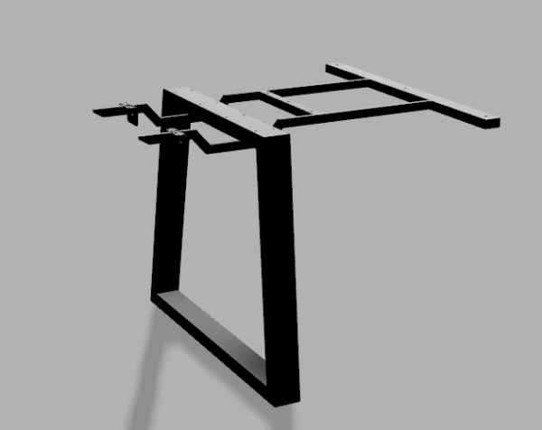 DavCraft - Stelaż pod stół wzór nr 6 bez ramy pod blatem - 03