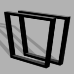 DavCraft - Stelaż pod stół wzór nr 7 bez ramy pod blatem - 01