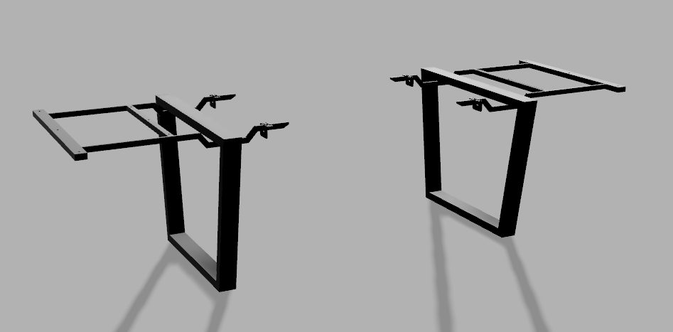 DavCraft - Stelaż pod stół wzór nr 7 bez ramy pod blatem - 02