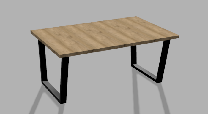 DavCraft - Stelaż pod stół wzór nr 7 bez ramy pod blatem - 04