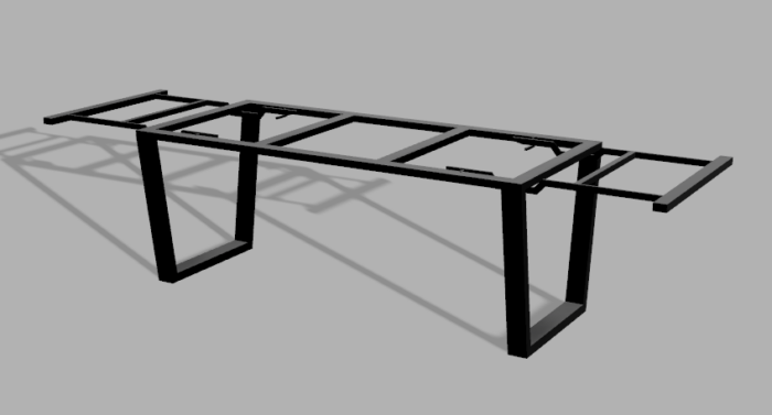 Stelaż pod stół wzór 7 z ramą pod blat - obrazek 2