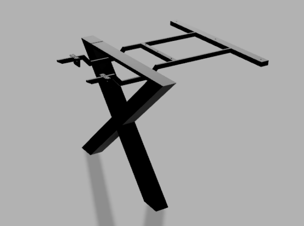 DavCraft - Stelaż pod stół wzór nr 8 bez ramy pod blatem - 03