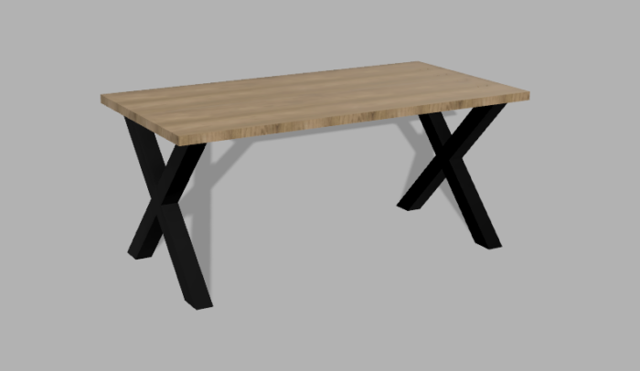 DavCraft - Stelaż pod stół wzór nr 8 bez ramy pod blatem - 04