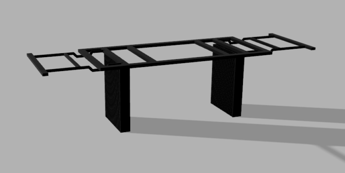 Stelaż pod stół wzór nr 16 z ramą pod blat - obrazek 1