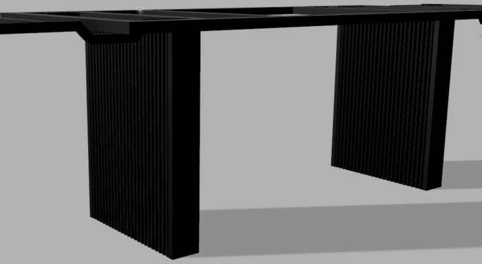 Stelaż pod stół wzór nr 16 z ramą pod blat - obrazek 2