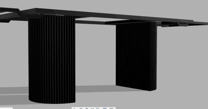 Stelaż pod stół wzór nr 18 z ramą pod blat - obrazek 2