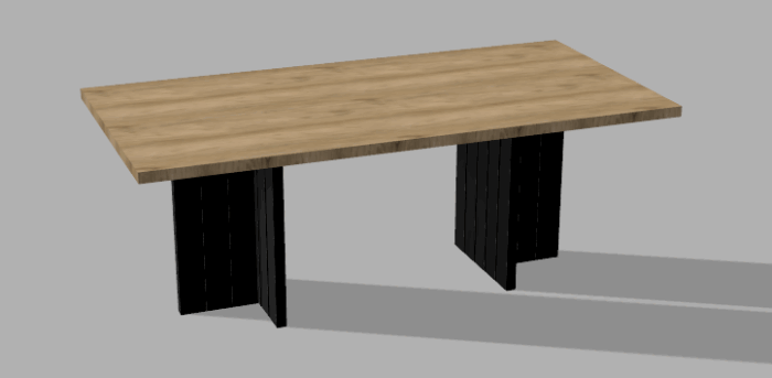 Stelaż pod stół wzór nr 14 z ramą pod blat - obrazek 3