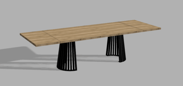 Stelaż pod stół wzór nr 15 z ramą pod blat - obrazek 4