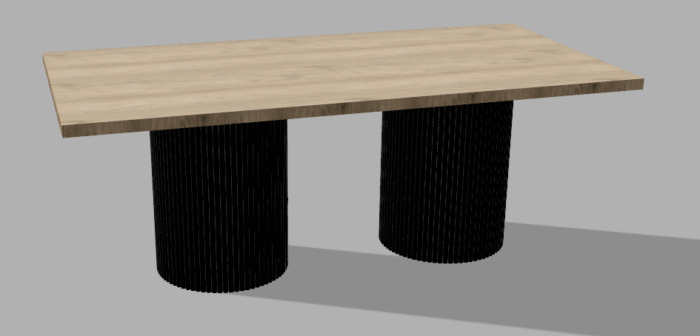 Stelaż pod stół wzór nr 17 z ramą pod blat - obrazek 4