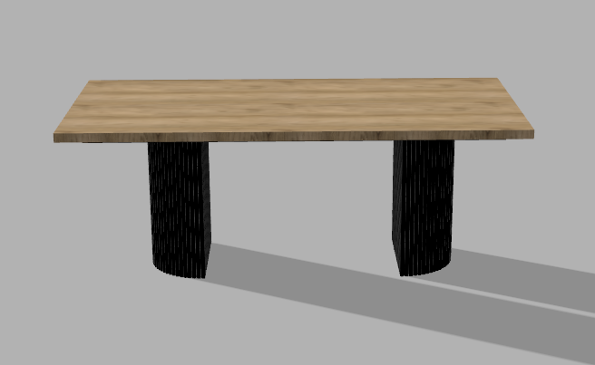 Stelaż pod stół wzór nr 18 z ramą pod blat - obrazek 4