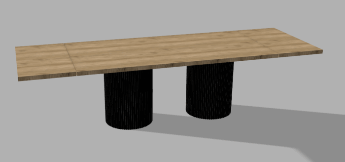 Stelaż pod stół wzór nr 17 z ramą pod blat - obrazek 5